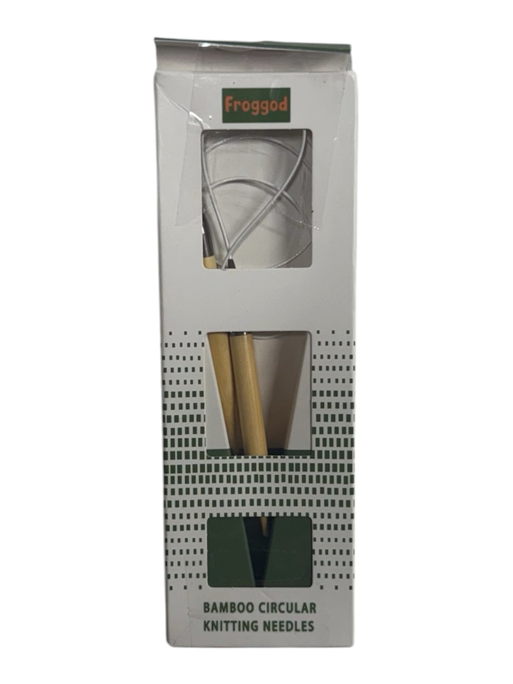 Froggod brand bamboo circular knitting needles brand new in packaging, unused!